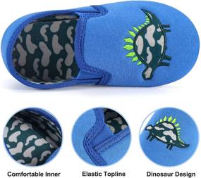 img 2 attached to 👶 Toddler Slippers - Dream Bridge Boys' Shoes with Anti-Slip Feature