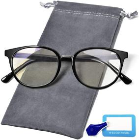 img 3 attached to Bernuly Blue Light Blocking Glasses: Stylish Eye Protection for Men and Women