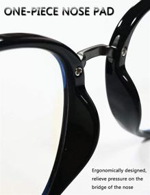 img 2 attached to Bernuly Blue Light Blocking Glasses: Stylish Eye Protection for Men and Women