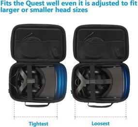 img 1 attached to 🎮 JSVER Oculus Quest Case: Portable Hard Shell Protective Storage Case for Oculus Quest 1 VR Gaming Headset and Controllers - Travel with Ease!