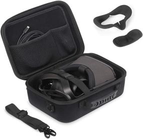 img 4 attached to 🎮 JSVER Oculus Quest Case: Portable Hard Shell Protective Storage Case for Oculus Quest 1 VR Gaming Headset and Controllers - Travel with Ease!