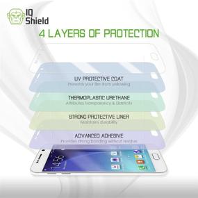 img 1 attached to 📱 IQShield Негаснущая антипузырчатая прозрачная пленка-защитник экрана для Samsung Galaxy Note 8 (2 шт. в упаковке, совместима с чехлом)