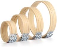 🧵 pllieay - set of 16 embroidery hoops: 4 sizes - 4 inch, 5 inch, 7 inch, and 8 inch - cross stitch hoop for diy art crafts and handy sewing logo