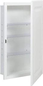 img 1 attached to 🏥 American Pride ST9912RPR1 Recess-Mount Medicine Cabinet: Raised Panel Door, 16"x26", Steel Body, White - Efficient Storage Solution