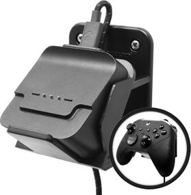 img 4 attached to 🎮 Floating Wall Mount Stand Holder for Xbox Elite Series 2 Magnetic Charging Base - Foamy Lizard (Not Compatible with Elite v1 or Series X/S)
