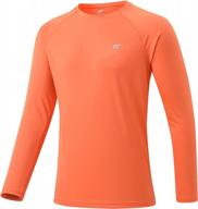 upf 50+ sun protection men's long sleeve rash guard swim shirts - quick dry athletic tops for swimming, workouts, and running logo