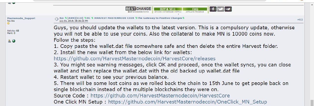 img 1 attached to Harvest Masternode Coin review by LUIS RIVERO R