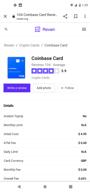 img 1 attached to Coinbase Card review by Joshua Fortini