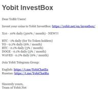 img 1 allegato alla recensione di YoBit di Othere Obtentus