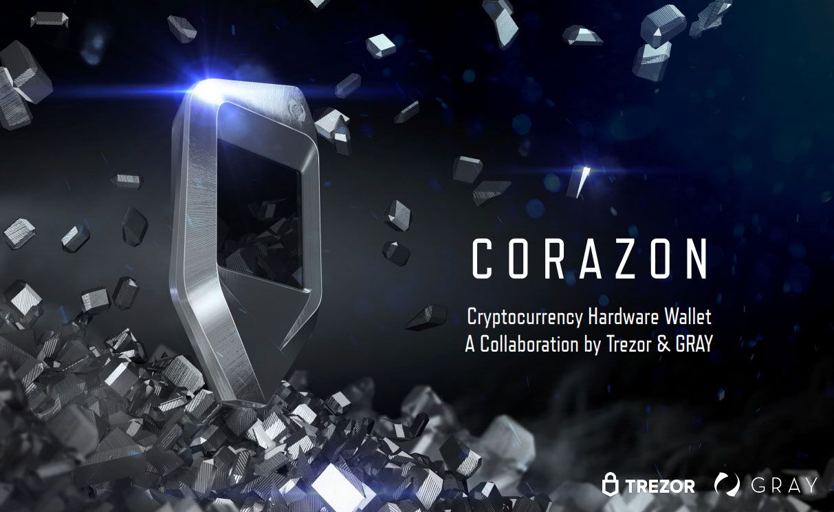 CORAZON® Trezor Model T l Bitcoin & Crypto Hardware Wallet