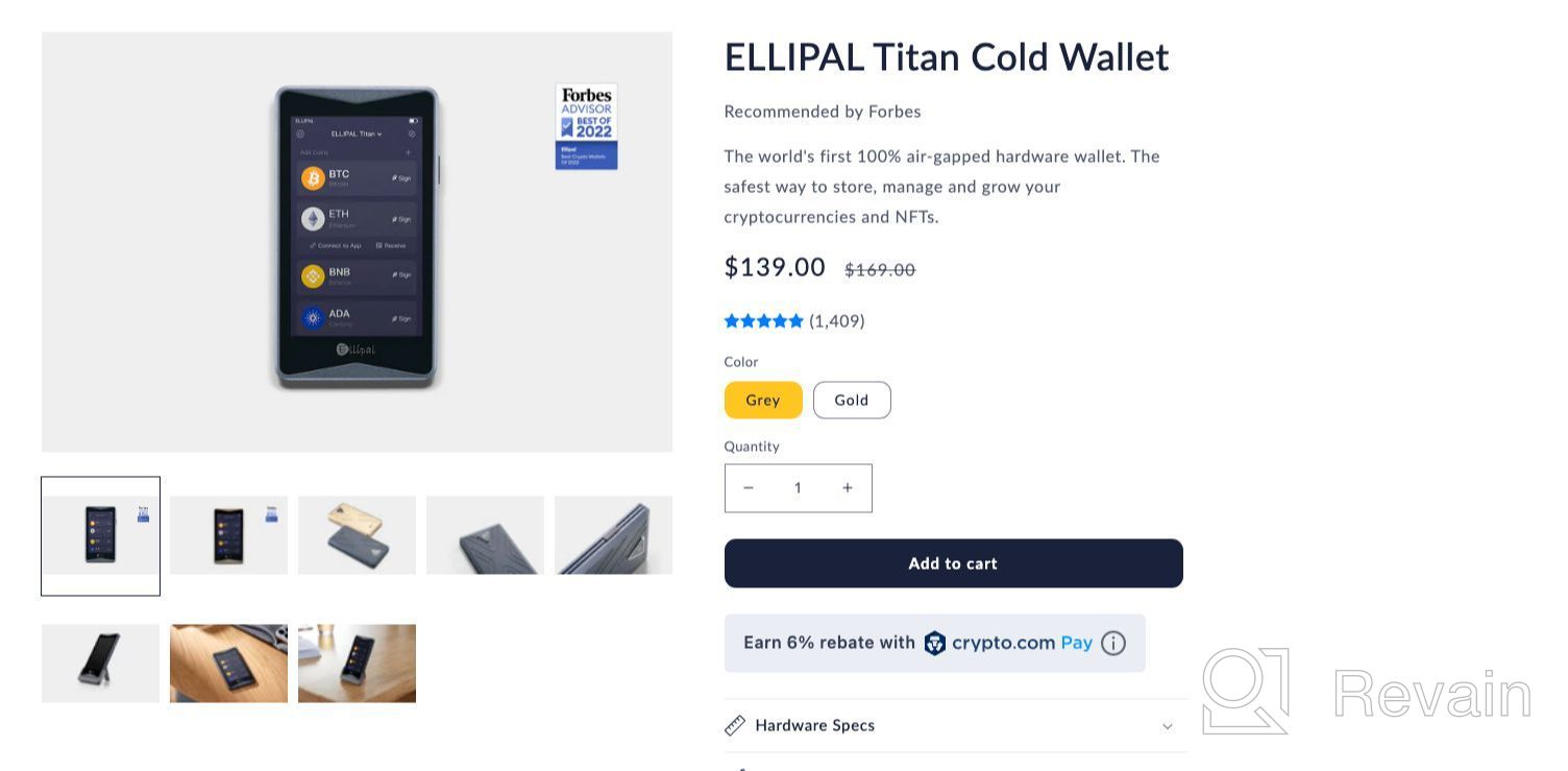 img 1 attached to 💼 Secure Your Crypto with ELLIPAL Cold Wallet Titan - Multi-Currency & Token Support, Anti-Tampering & Internet Isolation for BTC, XRP, ETH, USDT, TRX, Dash, DGB review by Věra Filipová