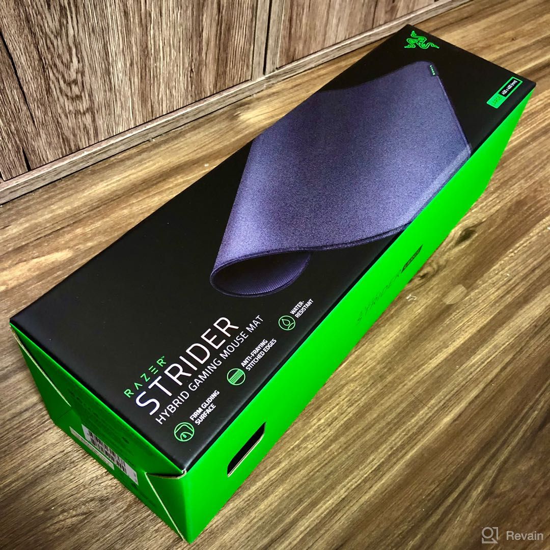 img 1 attached to Razer Strider Hybrid Mouse Mat: Soft Base & Smooth Glide with Firm Gliding Surface - Anti-Slip, Portable & Water-Resistant - XXLarge + review by Evgeniy Zaytsev