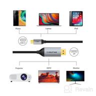 img 1 attached to CABLETIME USB C to DisplayPort Cable 4K 60HZ (3.3FT) | Thunderbolt 3 Compatible | MacBook Pro 2017/2018, iPad Pro 2018, Surface Book 2, Dell XPS | Samsung Galaxy S9 S10 Note 9 Dex Compatible review by Adjeke Prosper