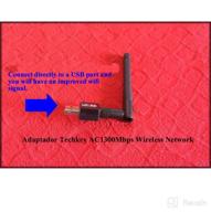 img 2 attached to 📶 Techkey AC1300Mbps Dual Band USB WiFi Adapter - High Gain 5dBi Antenna, 2.42GHz/5.8GHz, Support Windows 10/8.1/8/7/XP, Mac OS X – Desktop Laptop Wireless Network USB 3.0 review by Douglas Cachazo