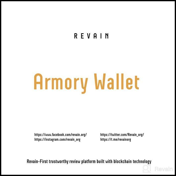 img 2 attached to Armory Wallet review by Alina Gerc