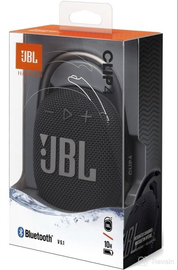 img 3 attached to JBL Clip 4: Black Portable Bluetooth Speaker with Waterproof and Dustproof Features and Built-in Battery review by Karen Dzhlavyan