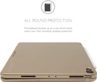 img 3 attached to 🔒 Snugg iPad Pro 11 2018 Keyboard Case - Backlit Wireless Bluetooth, 360° Rotatable, Apple Pencil Compatible - Gold review by Daria Dolgusheva