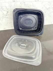 img 8 attached to 50 Pack Plastic Meal Prep Containers with Lids, 28oz Airtight Food Storage for Freezer, Reusable Lunch Box Togo, and Disposable Deli Takeout Containers