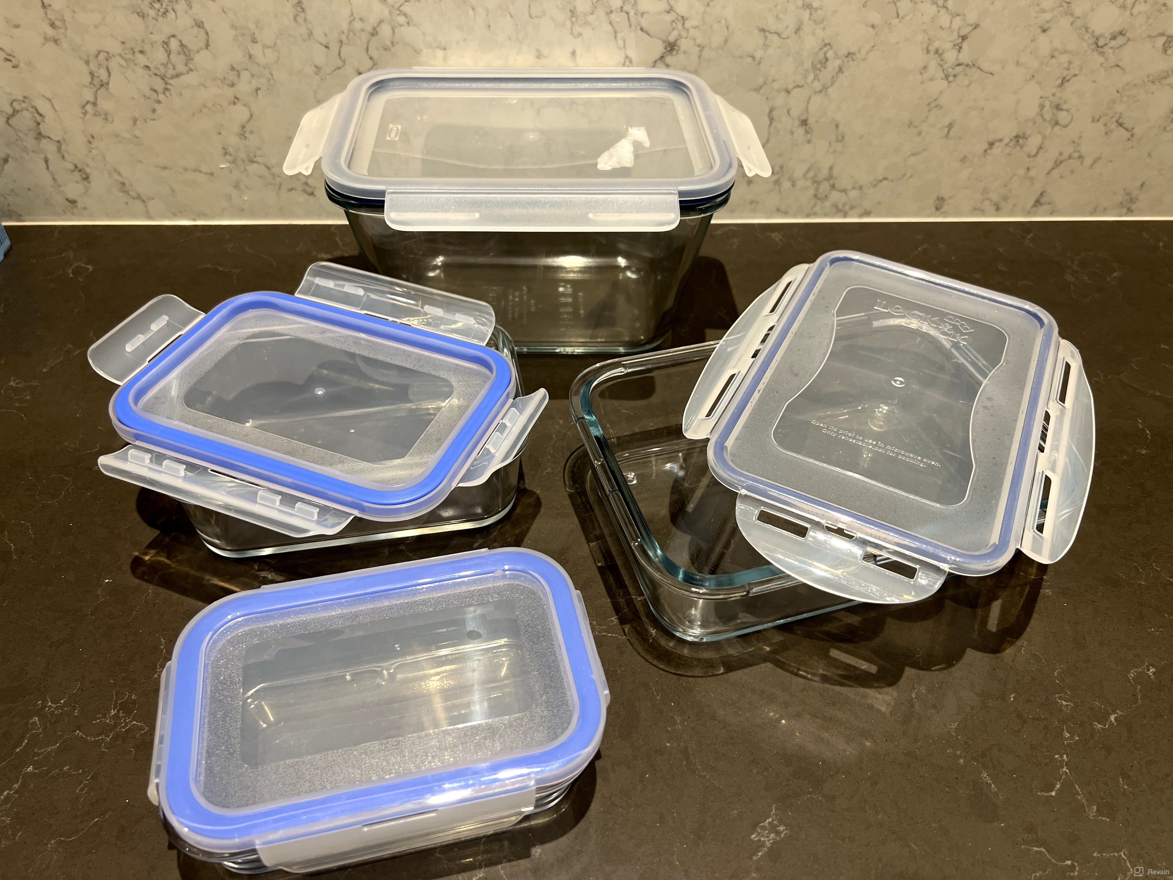img 1 attached to 🍱 18 Piece Glass Food Storage Containers with Lids - BPA Free, Leak Proof and Ideal for Meal Prep review by Lera Rad