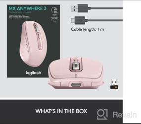 img 5 attached to 💖 Logitech MX Anywhere 3 Rose: Wireless Compact Mouse for Comfort, Fast Scrolling, and Customizability