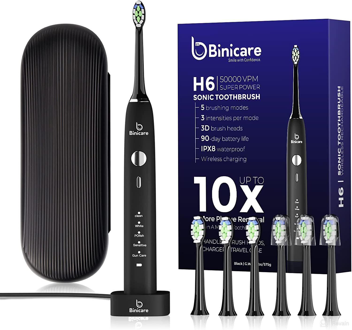 img 1 attached to Binicare Electric Toothbrush for Adults review by Zahir Qarayev