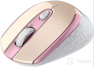 img 1 attached to 🖱️ Cimetech Rechargeable Wireless Mouse: 2.4G Cordless Optical Mice for Laptop, Slim & Silent | USB Nano Receiver Included (004BAT-Pink) review by Helen Cheb