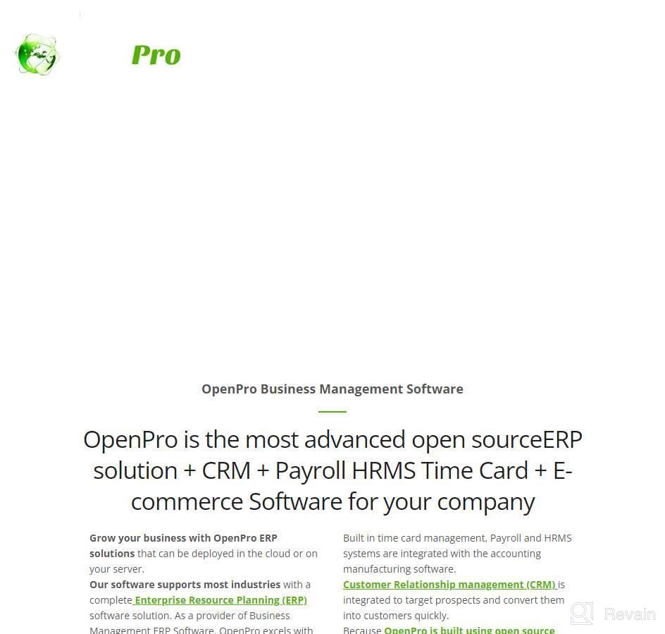 img 1 attached to OpenPro ERP review by Joshua Akashi