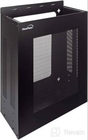 img 5 attached to 🖥️ NavePoint 2U Black Vertical Server Rack - Wall Mountable