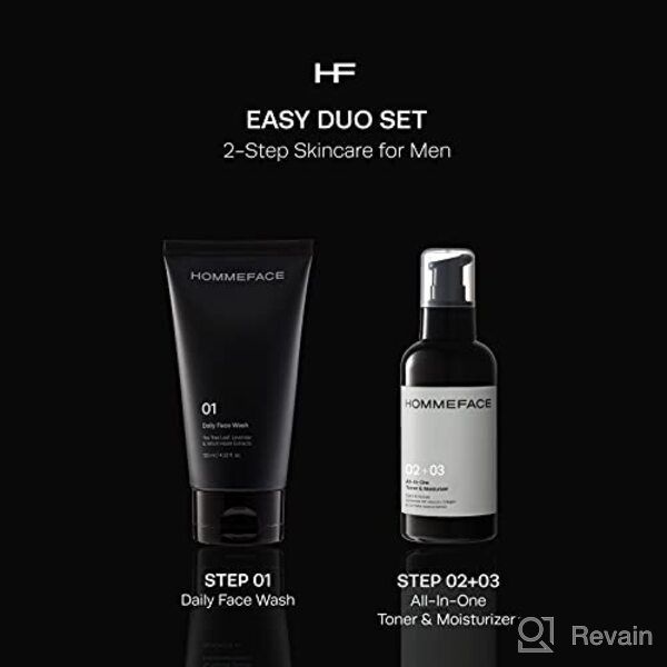 img 1 attached to HOMMEFACE 3-Piece Daily Men's Skin Care Set review by Zahir Qarayev