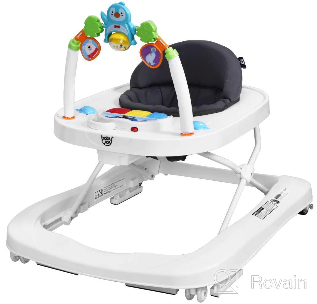 img 1 attached to 3 In 1 Foldable Baby Walker With Music And Toys For Learning And Play - Black review by Věra Filipová