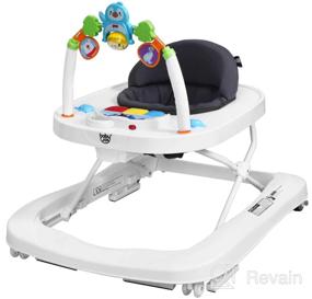img 7 attached to 3 In 1 Foldable Baby Walker With Music And Toys For Learning And Play - Black