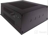 img 2 attached to 🖥️ NavePoint 2U Black Vertical Server Rack - Wall Mountable review by Shuaib Onozutu