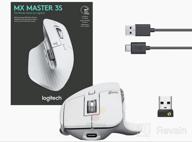 img 3 attached to Logitech MX Master 3S: The Ultimate Wireless Performance Mouse with Ultra-fast Scrolling, Ergo Design, 8K DPI, Track on Glass, Quiet Clicks, USB-C, Bluetooth, for Windows, Linux, Chrome - Graphite review by Link Link