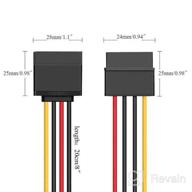 img 2 attached to 🔌 15 Pin SATA Power Y Splitter Cable - Dayree 3pcs 8 Inch 15-Pin SATA Male to 2X 15-PIN Female Power Extension Cable Adapter for HDD Hard Drive review by Get Paid