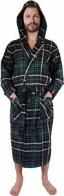 img 4 attached to 🛁 Ultimate Comfort: Andrew Scott Flannel Bathrobe in Large X Large Size