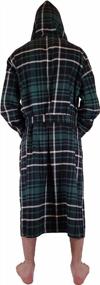 img 1 attached to 🛁 Ultimate Comfort: Andrew Scott Flannel Bathrobe in Large X Large Size