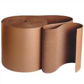 img 1 attached to Protect Fragile Items With Aviditi'S 4" X 250' Corrugated Cardboard Roll - Flexible Kraft Wrap With A-Flute Design - Ideal For Glass, Metal & More!
