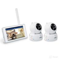 📷 silver/white vtech vc9312-245 wi-fi ip camera: 720p hd, remote pan & tilt, free live streaming, automatic infrared night vision & 5" home viewer logo