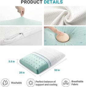 img 1 attached to Get A Restful Night'S Sleep With YANXUAN Gel Memory Foam Pillow For Back & Side Sleepers