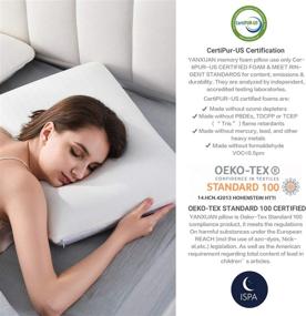 img 3 attached to Получите спокойный ночной сон с подушкой из пены с эффектом памяти YANXUAN для тех, кто спит на спине и на боку