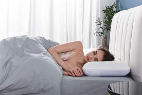 img 2 attached to Get A Restful Night'S Sleep With YANXUAN Gel Memory Foam Pillow For Back & Side Sleepers