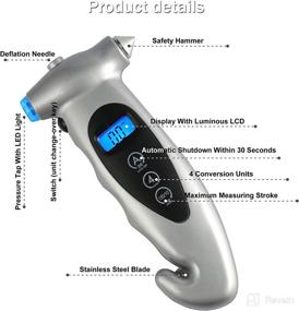 img 3 attached to JUSTTOP Digital Tire Pressure Gauge Tools & Equipment good in Tire & Wheel Tools