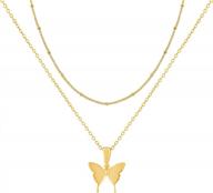 women's 18k gold plated dainty layered choker necklace by kisper logo