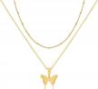 women's 18k gold plated dainty layered choker necklace by kisper logo