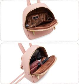 img 1 attached to 🎒 Stylish Leather Backpack Daypack: Zippered Crossbody Women's Handbags & Wallets from Fashion Backpacks Collection