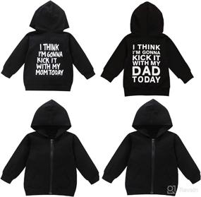 img 4 attached to 👶 Comfy and Stylish Baby Zip Up Hoodie: Unisex Infant Toddler Long Sleeve Sweatshirts for Cozy Fall/Winter Outfits