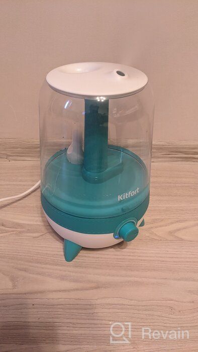 img 1 attached to Kitfort KT-2828-3 Aromatization Air Humidifier, Turquoise White review by Micha Niemczyk ᠌