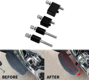 img 3 attached to 🏍️ HDBUBALUS 1-1/4'' Driver Floorboard Extension Kit for Harley Touring Electra Glides Road Glides Road Kings Street Glides Trikes 2014-2021: Enhanced Riding Comfort and Control