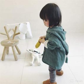 img 3 attached to 👶 AYIYO Baby Hoody Shirt: Stylish Cotton Linen Hooded Jacket for Toddler Girls and Boys