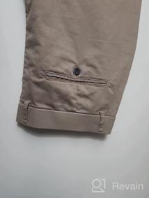 img 6 attached to Мужские узкогоб Тряпично-однотонные брюки Khaki от Plaid&Plain - Стильные зауженные брюки